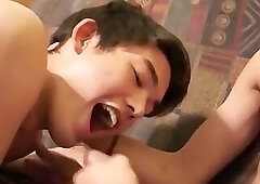 Chinese boy Oral Cumshot