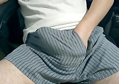 Jacking off hard and cumming through my pants