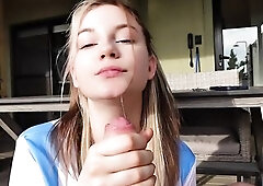 GAVE A BLOW JOB AT A PUBLIC SWIMMING POOL