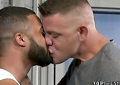 Buff ebony bear gets bj