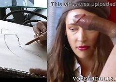 CFNM Sofia Measures, Draws, and Describes Penis