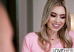 Pleasing Blondie Jill Kassidy Rides Large Rod