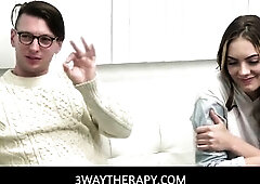 JC Wilds and her stepdad Celtic Steel having a therapy session with Dr Lily Lane that end up making 'em comfy with every other