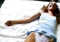 Cute teen with merry titties in minidress & white highheels disrobes 1st time in front of livecam. Worthy hair twat.