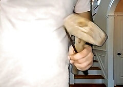 Desi housewife successfully seduces plumber in the bathroom for a hot jerk-off session