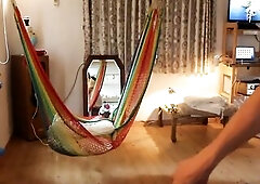 Hawt crossdresser nurse modeling her butt