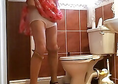 Holiday Cottage - Sissy poses on vacation