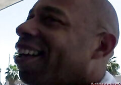 Hawt breasty Gabriella Banks goes home with Shane Diesel sucking that BBC and getting her cunt banged and a facial jizz flow