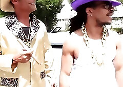 Intense Ladyboy Gangbang by Black Studs