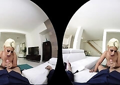 Blonde Laura Crystal with big boobs