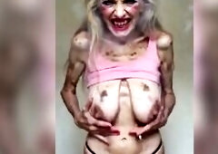 Unattractive old smokin' granny still desires to get screwed! [AI]