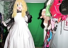 Kigurumi Maid Assorted Breathplay Games With Bags