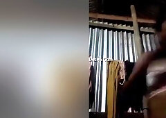 Today Exclusive -cute Village Girl Change Her Cloths