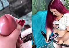 Ultra-Cute PLUS-SIZE T-Model Drills Pocket Poon and Jizz Shots