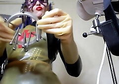 Fetish Doctor Femdom Mistress Eva Latex Dominatrix Show Toys For Slaves Bdsm Kink Milf Mature Heels