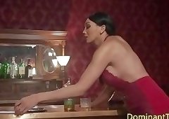 Busty latina TS ass banging inked hunk