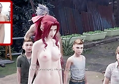 Man-meat from Final Fantasy 7 gets a jizz-shotgun on the backside