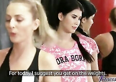 Gym gal can't keep her hands off their PT - Fitness Rooms