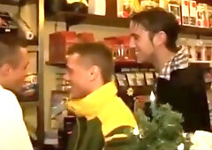 German boy orgy in sex-shop