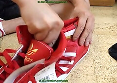 Gay puma rebound, trash shoes, sneaker ripping