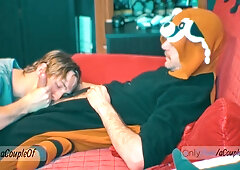 I Blow My Friend While He Is Chilling In His Tanooki Pyjamas