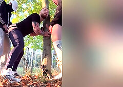 Threesome In The Forest Public Bareback Fuck Hot Polish Boys With Sneakers