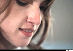 two Gals 1 Trans - Futanari Lesbo 3some with Leana Lovings Lily Lou & Octavia Red