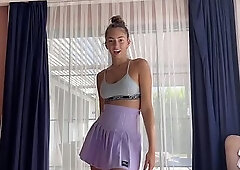 1st Coarse Anal for 18yo Teen Model - POV Anal Sex with creampie