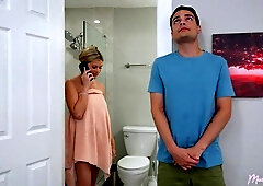 Stepmom Ellie Tay comes home from the gym and wants D