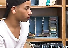 Rimmed ebony shoplifter