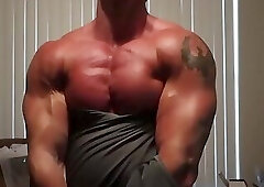 Fit muscle god perfection close up
