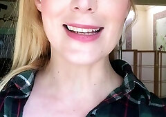 Lovely Blonde With Tight Pussy Masturbate Solo