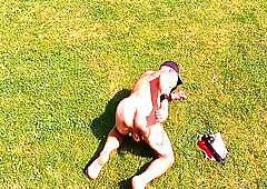 Uncut, Unmasked Male Slave Exposed During 1. Outdoor Party Got Enema Stretch His C*nt Untill Bottle Fits 4 Min