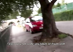 CzechHunter.com: Famous friend blowjob for money in public