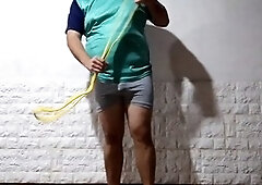 Chubby bear guy gets naked and enjoys some solo fun