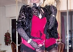 Cd stockings, shemale huge cumshot