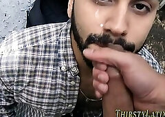 Straighty sucks cock money