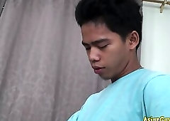 Urine soaked twink enjoys barebacking with bf