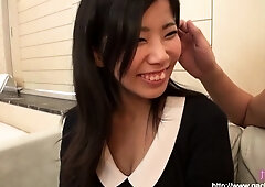 Naughty Asian milf Julia solo masturbation close up