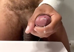 Jamaican huge black cock gets hard