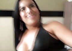 Gorgeous shemale enjoys sucking a big cock before fucking hard