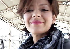 Short-Haired Colombian Girl Gets Talked Into Going Home With a Stranger