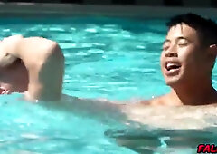 Vincent backs himself into Michaels bushy dick (Topher DiMaggio, Heath Jordan)