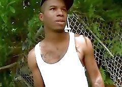 Horny black amateur gangster