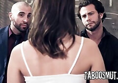 Blond Teen Banged In Trio By Pervy Professor And Principal