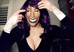 Purple Sheli Pt1! Masking in female mask Sheli!