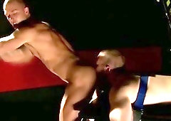 Butt plugged bondage gay