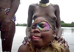 I encountered those tribal ladies whilst documenting life along the Afro river