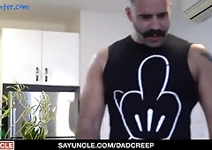 Stepson Giving Step dad Some Christmas Joy