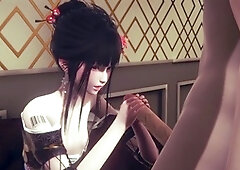 Sans a condom, crossdresser